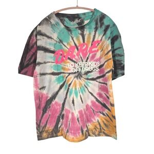 DARE Tie Dye T Shirt XL Mens To Keep Kids Off Drugs Graphic Tee